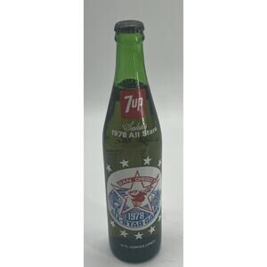 Vintage Full 7UP Bottle 16oz 1978 San Diego Padres All Star Game. Sealed. {X}.